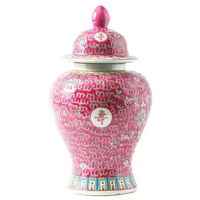 Creative Antique Enamel Color Storage Jar Living Room Art Decoration Jar Large Tea Caddy Ornament Countertop Crafts Home Decor 2
