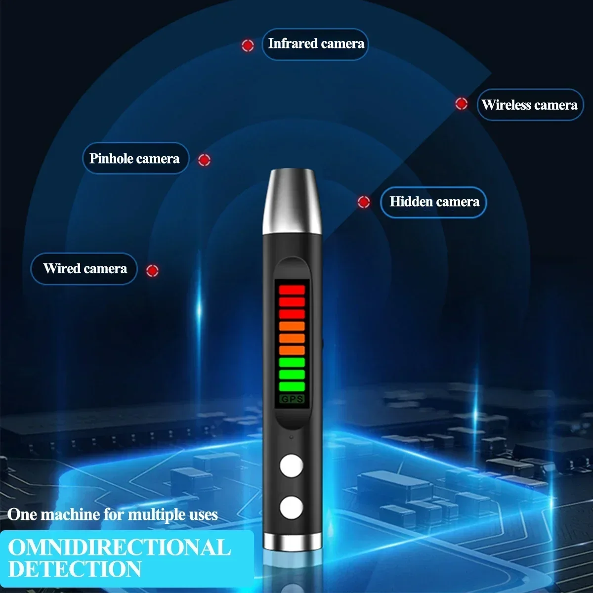 Mini Bug Magnetic/Wifi Wireless Pinhole Spy Camera DetectorGPS GSM Signal Finder Anti-Hidden Camera/GPS Tracker Position Detect