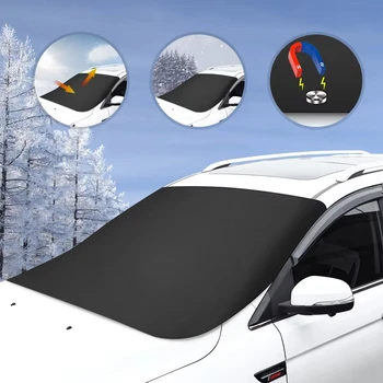 Parasole Estivo per Auto, Copertura Parziale per Parabrezza Anteriore, Protezione Solare, Isolamento Termico, Scudo Anti-Neve e Anti-Gelo