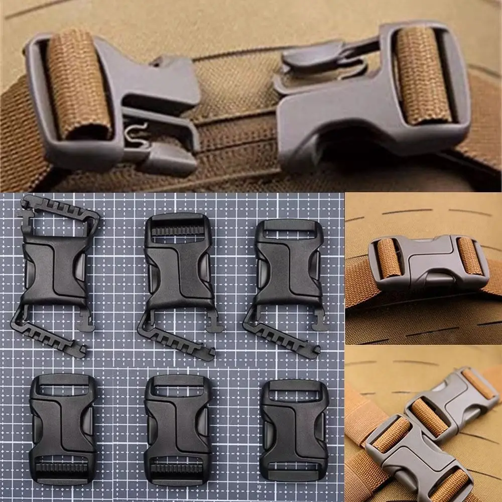 

2pcs Plastic Side Release Buckle Black Inner Diameter 33mm Dog Collar Strap Paracord Bracelet Accessories Outdoor Tools