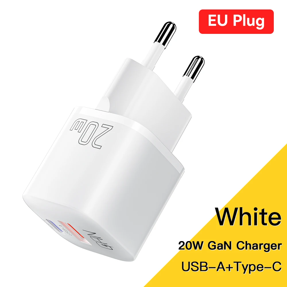 Essager 20W GaN USB-C PD Fast Charger with QC 3.0 Technology