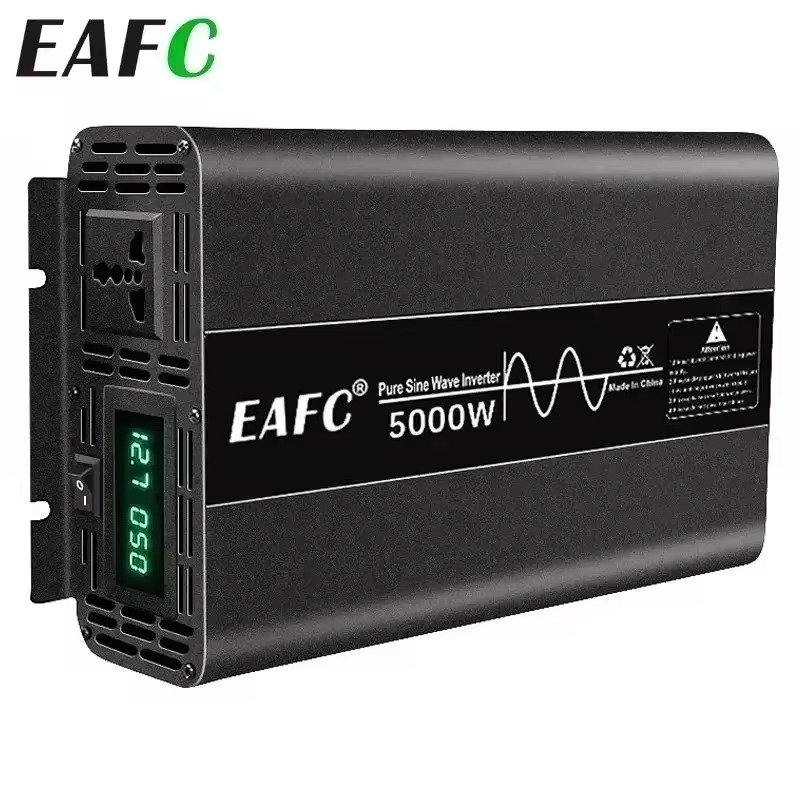 Eafc Pure Sine Wave Inverter 4000w 5000w 6000w Power Dc 12v To Ac 220v 50/60hz Power Bank Converter Solar Car Inverter - Car Inverters