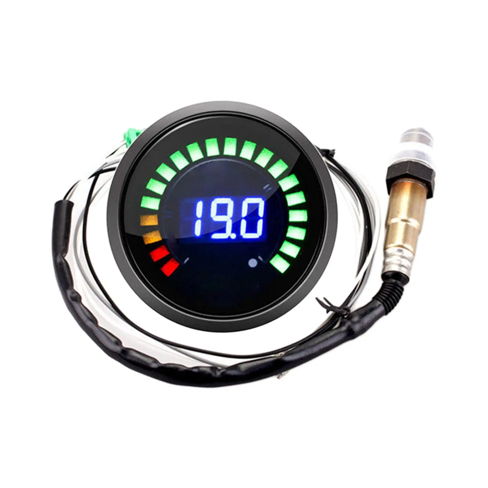 52mm Digital Air Fuel Ratio Gauge W/ O2 Oxygen Sensor Fit For 12v Car Spare Parts Boost Gauges