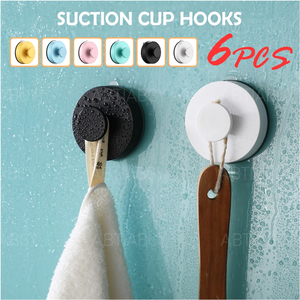 

2/4/6 шт., настенные крючки на присоске