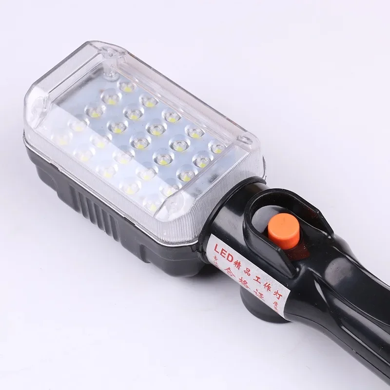 15W 25LED 차고 조명 220V 10m 전원 케이블 작업 조명 자석 자동차 차량 수리 검사 램프 1500LM 건설 조명