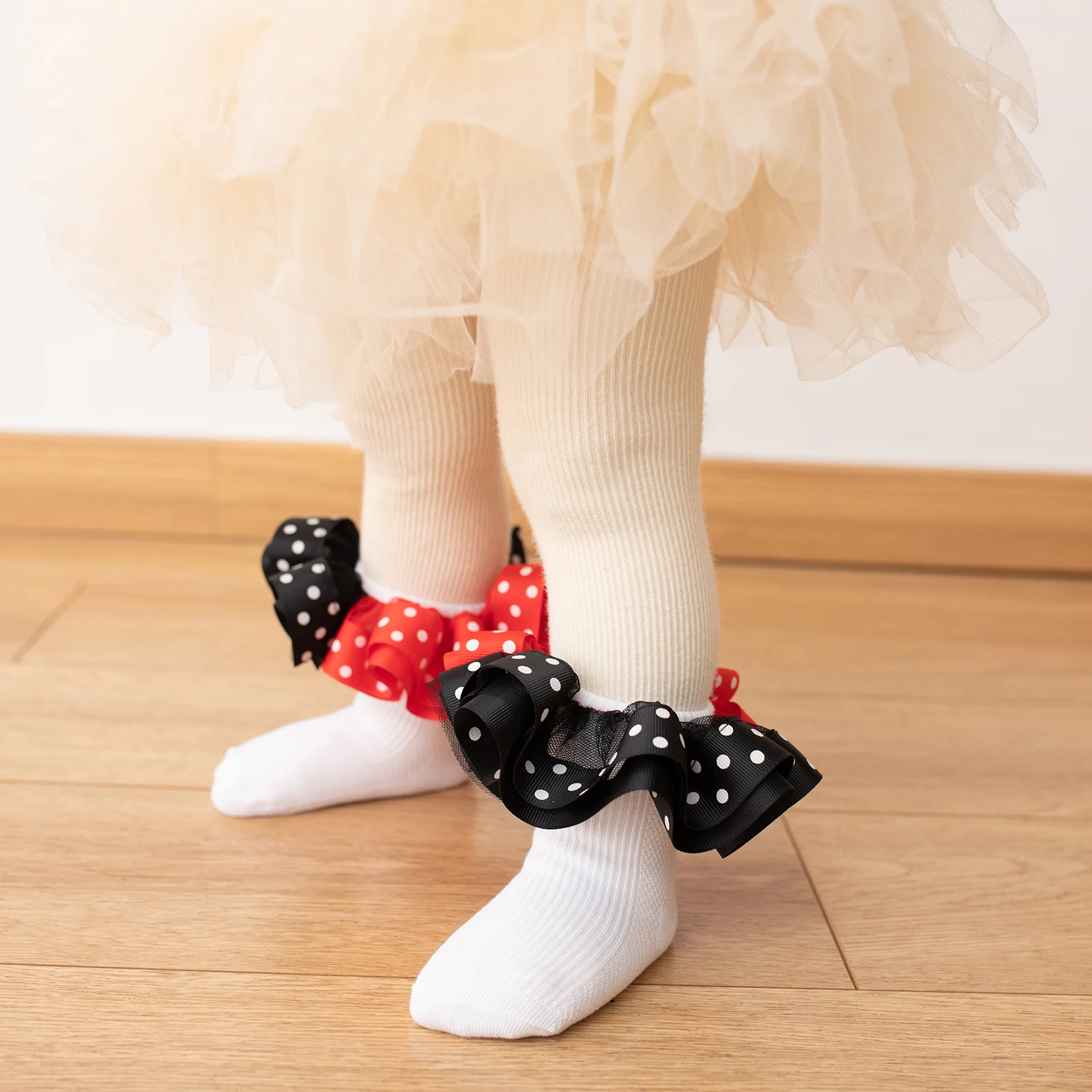 Lot De 6 Paires Chaussettes à Volants Dentelle – Coton Élastique Blanc & Rose – Style Princesse Pour Filles 7-10 Ans