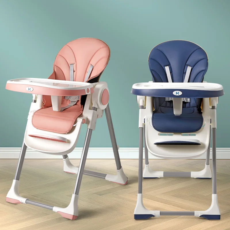 Baby High Chair Baby Feeding  Chair Multi-functional Foldable Portable Dining Table Baby Household Reclinable Chair baby shining baby dining chair children feeding chair foldable dinner chair dining table chair multi functional kid stool seat