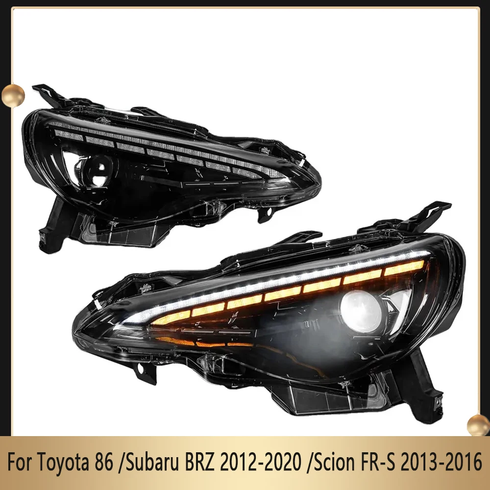 

Modify Car Front Lamp With Full LED Headlight Assembly For Toyota 86 2012-2020 Subaru BRZ 2012-2020 Scion FR-S 2013-2016