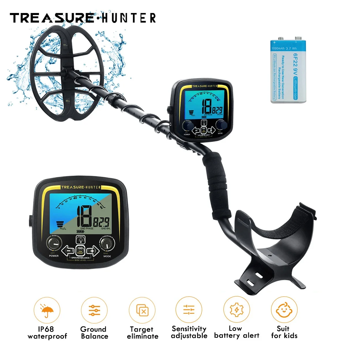 Treasure Hunter GX850 Metal Detector 850 Professional 11inch Coil