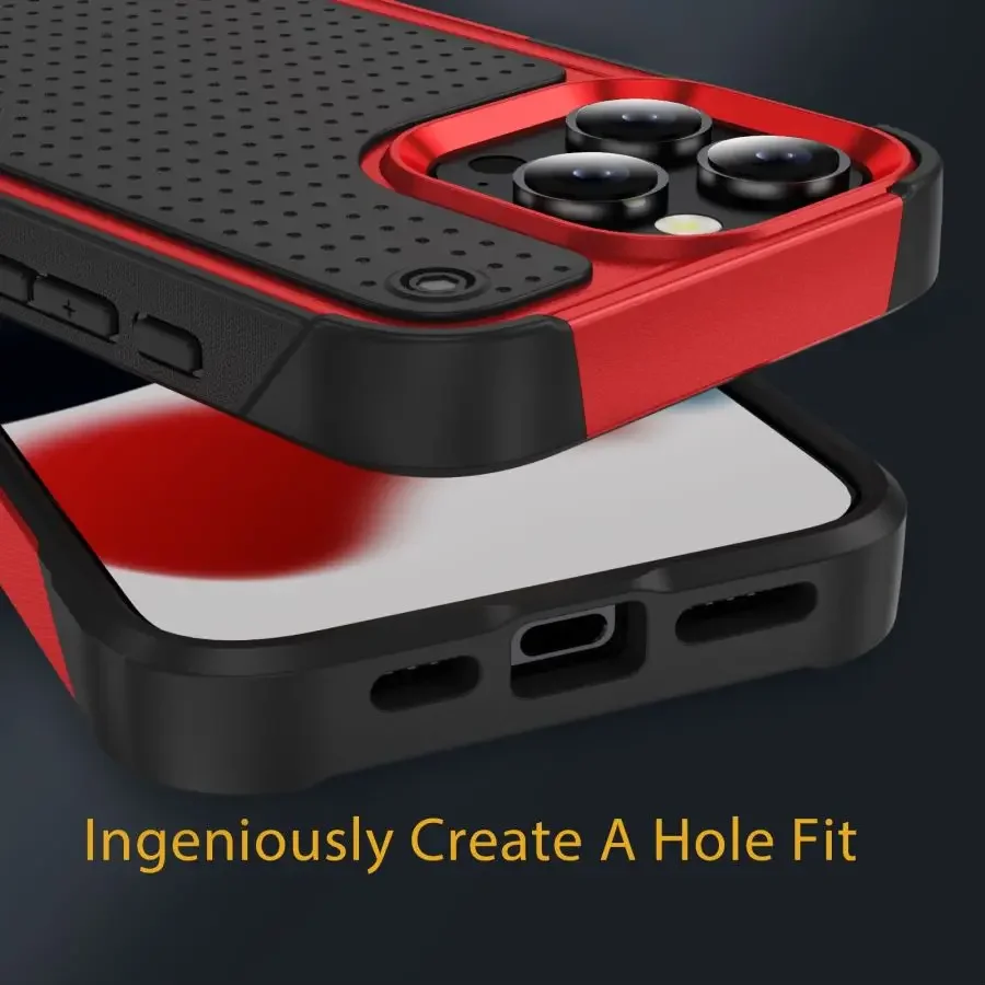 Luxury Hybrid Rugged Heavy-Duty Armor Shockproof Case - Hard Plastic Frame Back Cover