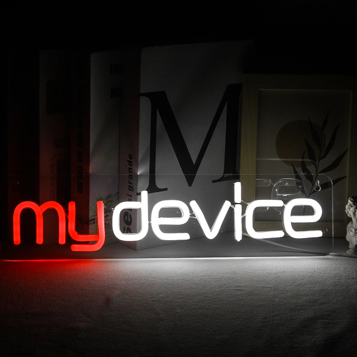 Ineonlife My Device Neon Sign Led Light Bedroom Letters Usb Game Room Bar Party Indoor Home Arcade Shop Art Wall Decoration