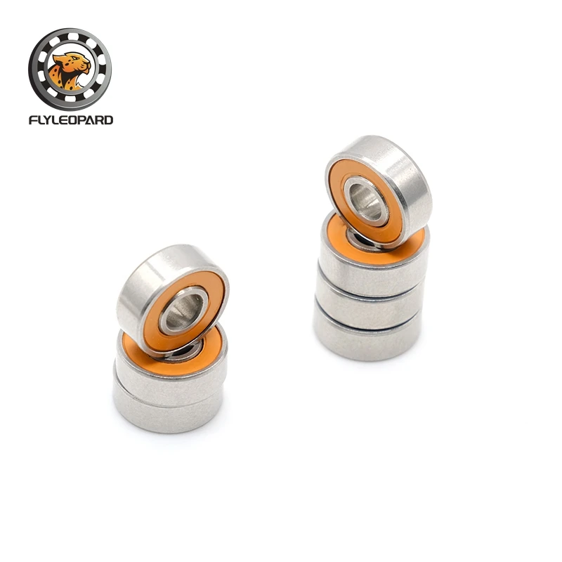 10pcs 낚시 릴 손잡이 베어링 4x7x2.5mm 스테인레스 스틸 하이브리드 세라믹 볼 베어링 ABEC-7 3x8x4 3x10x4 5x10x4 5x11x4 mm