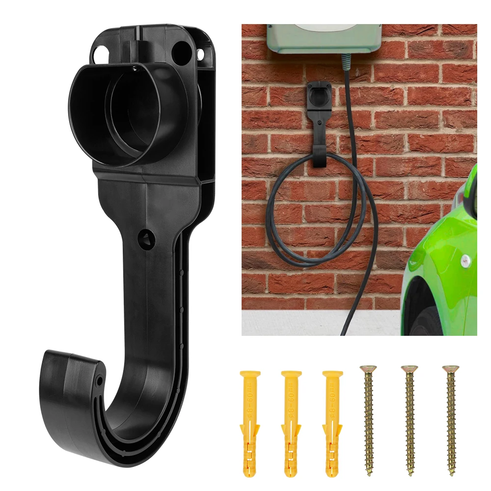 EV Charger Cable Holder Wall Mount Bracket For Electric Car Charging