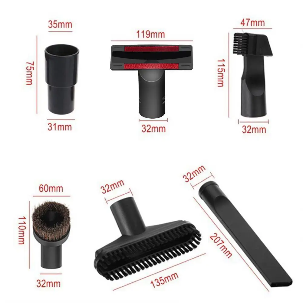 

For Electrolux Vacuum Cleaner Nozzle Set Tools For Bissell For Electrolux For Hoover For Panasonic 6pcs Accessories Kit