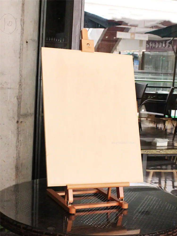 Art Painting Material Beech Wood Easel Large Small Painting Board Display Tools Advertising Easel Folding Sketch