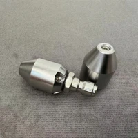 1/4 "Сопсело очистки канализации Нержавеющая сталь Сопсело очистки шланга Сопсело сада трубопровода Инструмент очистки 10L / Min ~ 30L / Min — изображение 2