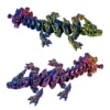 3D gemstone dragon colorful decoration can swing multi head dragon creative figurine trendy play 1