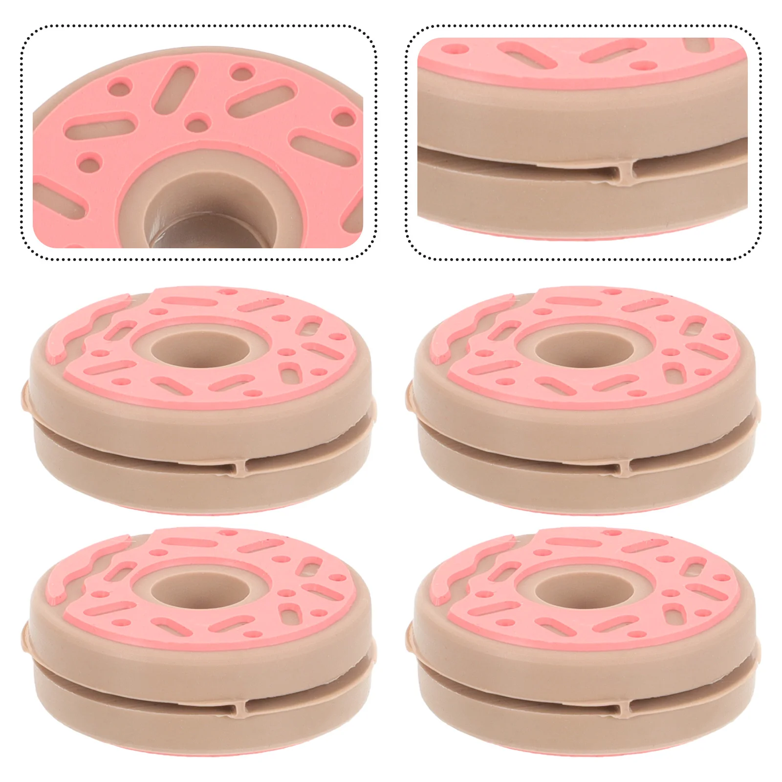 

Doughnut Tennis Racket Dampers Small Silicone Tennis Racket Damper Doughnut Flower Shocks Absorbers Racket Supplies