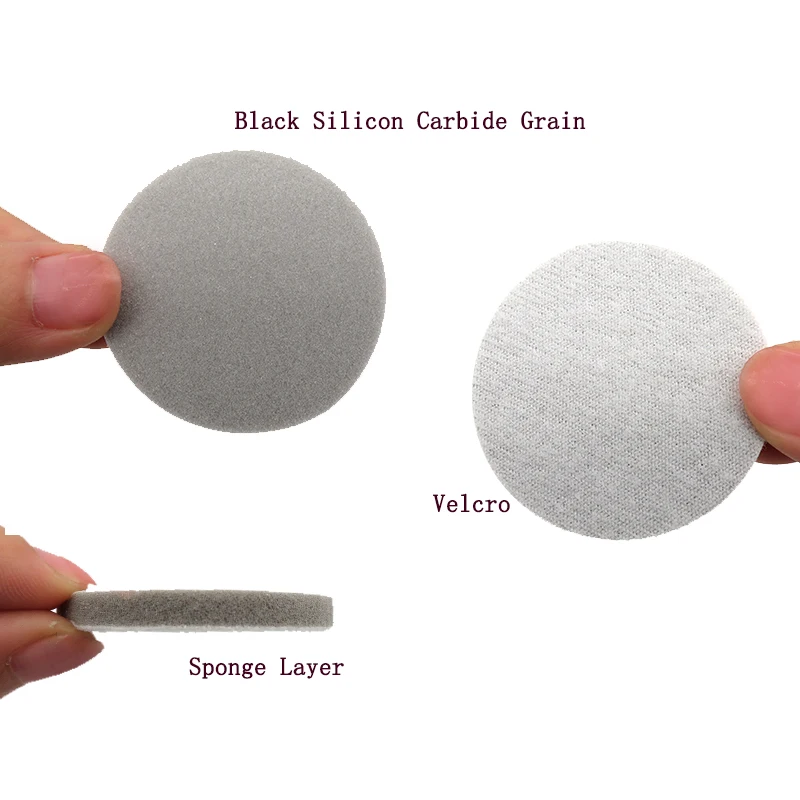 30Pcs 2 Inch 50MM Sponge Sanding Disc Kit Wet&Dry Sanding Sponge Hook and Loop 300-3000 Grit for Car Polishing and Grinding sanding discs sandpaper set polish sand paper sandpaper tools mini sandpaper kit sander pads
