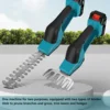 18V Mini Cordless Hedge Cutter Grass Trimmer Grass Shear Shrubber Handheld Trimmer Compatible For BL1830 1840 1850 1860 battery 3