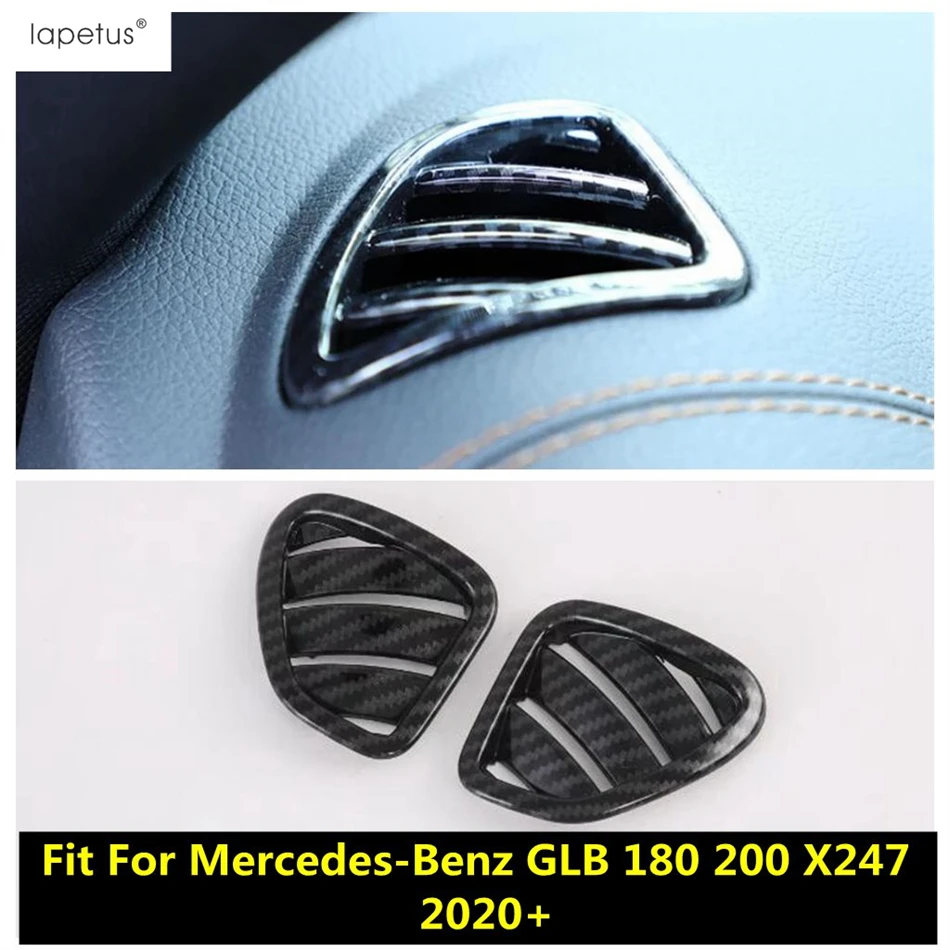 

Car Dashboard Air AC Conditioning Vent Outlet Cover Trim Carbon Fiber Accessories For Mercedes-Benz GLB 180 200 X247 2020 - 2023