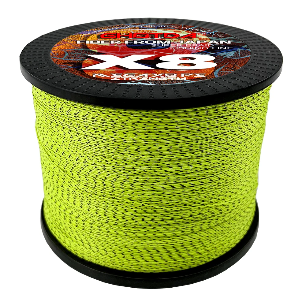 

GHOTDA 8 Strands Braided Fishing Line Invisible Multifilament 1000M Carp Fishing Japane Speckle Wire Fishing Accessories PE Line