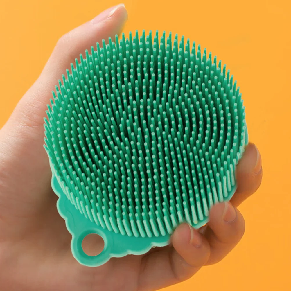 Sensory Tactile Brush Infant Bath Supple Bristle Body Scrubber Sponge Professional Shower Silicone Silica Gel Massage Adorable