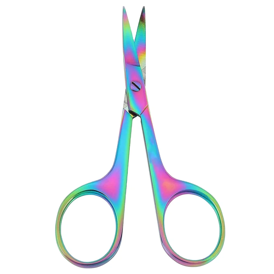 Description Picture 5 of item1 PCS Multi-purpose Small Beard Scissors Eyebrow Scissors Colorful Trimming Tool for Nails & Cuticle