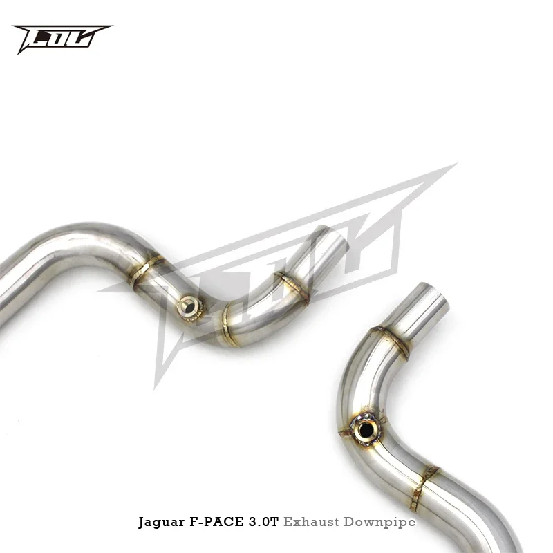 Head Section High flow Pipes branch downpipe Exhaust Pipe with catalyst For Jaguar F-PACE 3.0T 2014-