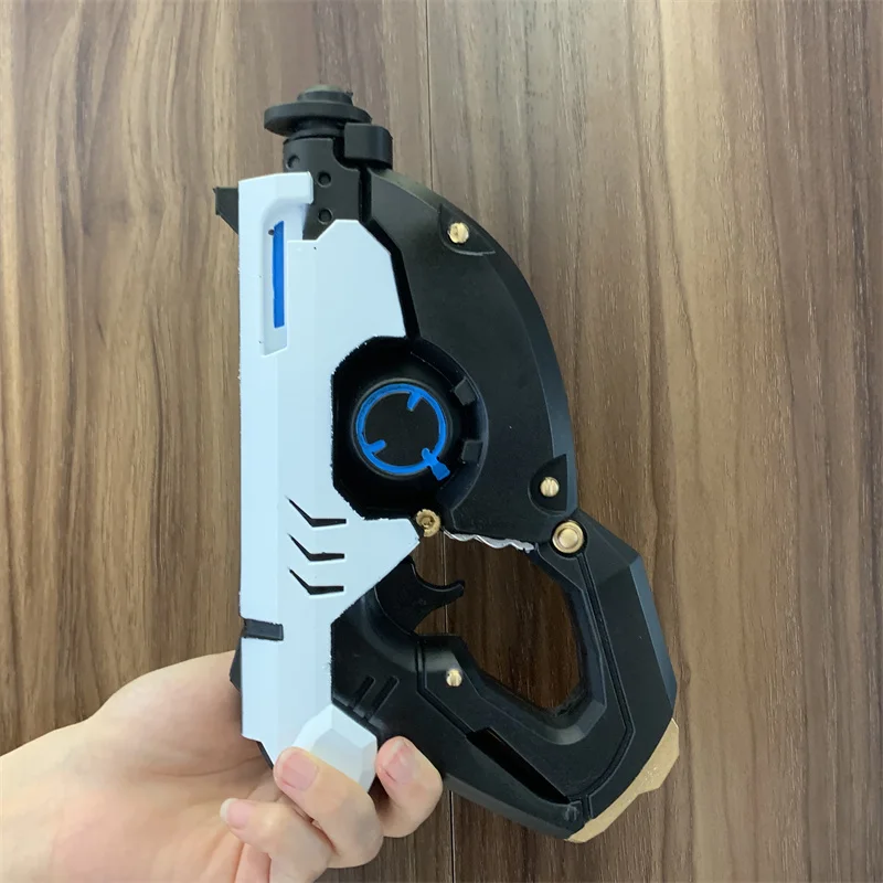 Game OW Tracer Revolvers Weapon Gun 1:1 Cosplay Safety PU Gift Outdoor Toy Rubber Soldier 76 D. va No Shooting cosplay prop cosplay toy