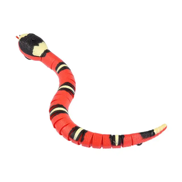 FEBUD cobra, brinquedos interativos para gatos elétricos, recarregável por  USB, brinquedo cobra com detecção inteligente, modelo realista cobra falsa,  acessório brincadeira assustador Halloween, 39 cm