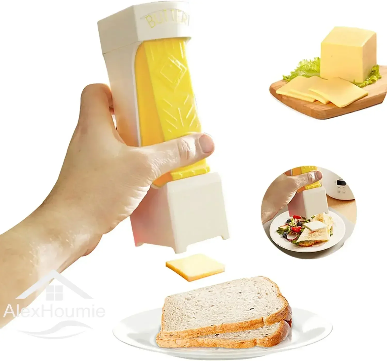 

One Click Stick Butter Cutter with Stainless Steel Blade Butter Spreader Dispenser Home Kitchen Cooking Tools Kitchen Tools