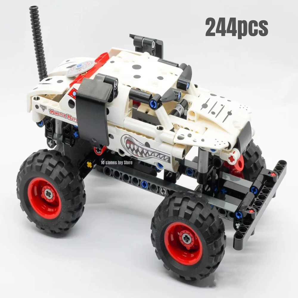 244Pcs Monster Truck Mutt Dalmata Building Blocks Modello Fit 42150 Mattoni Giocattoli Per Bambini