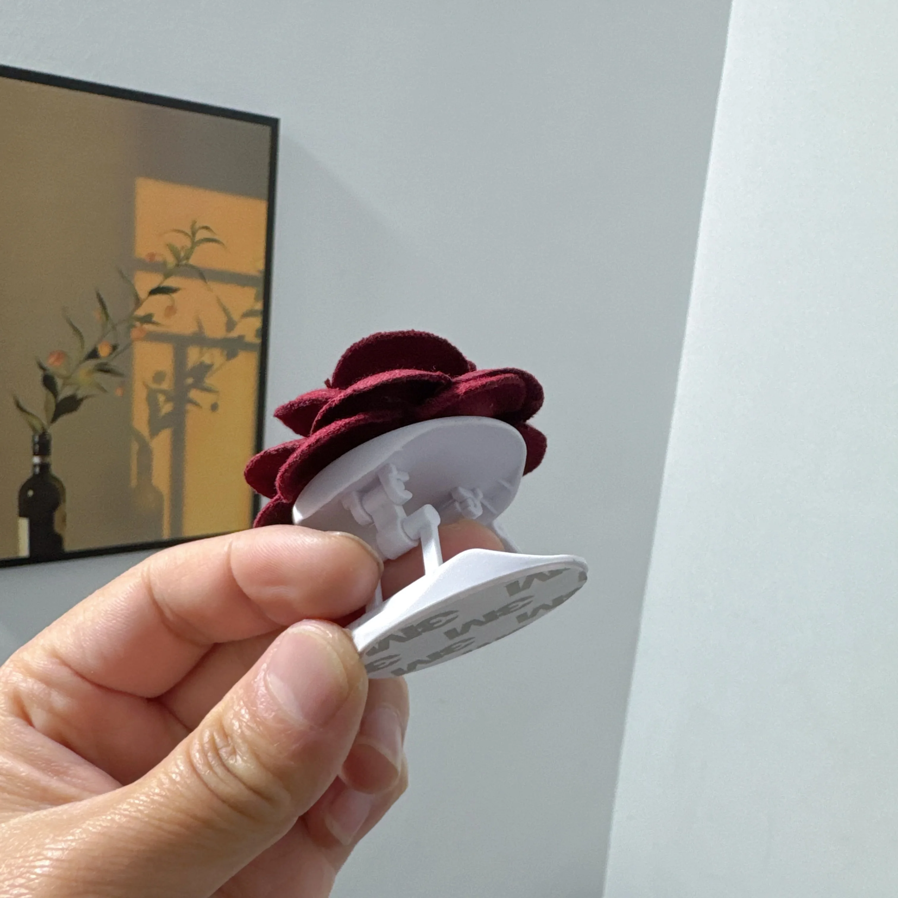 لطيف ثلاثية الأبعاد زهرة الورد طوي البنصر Griptok...