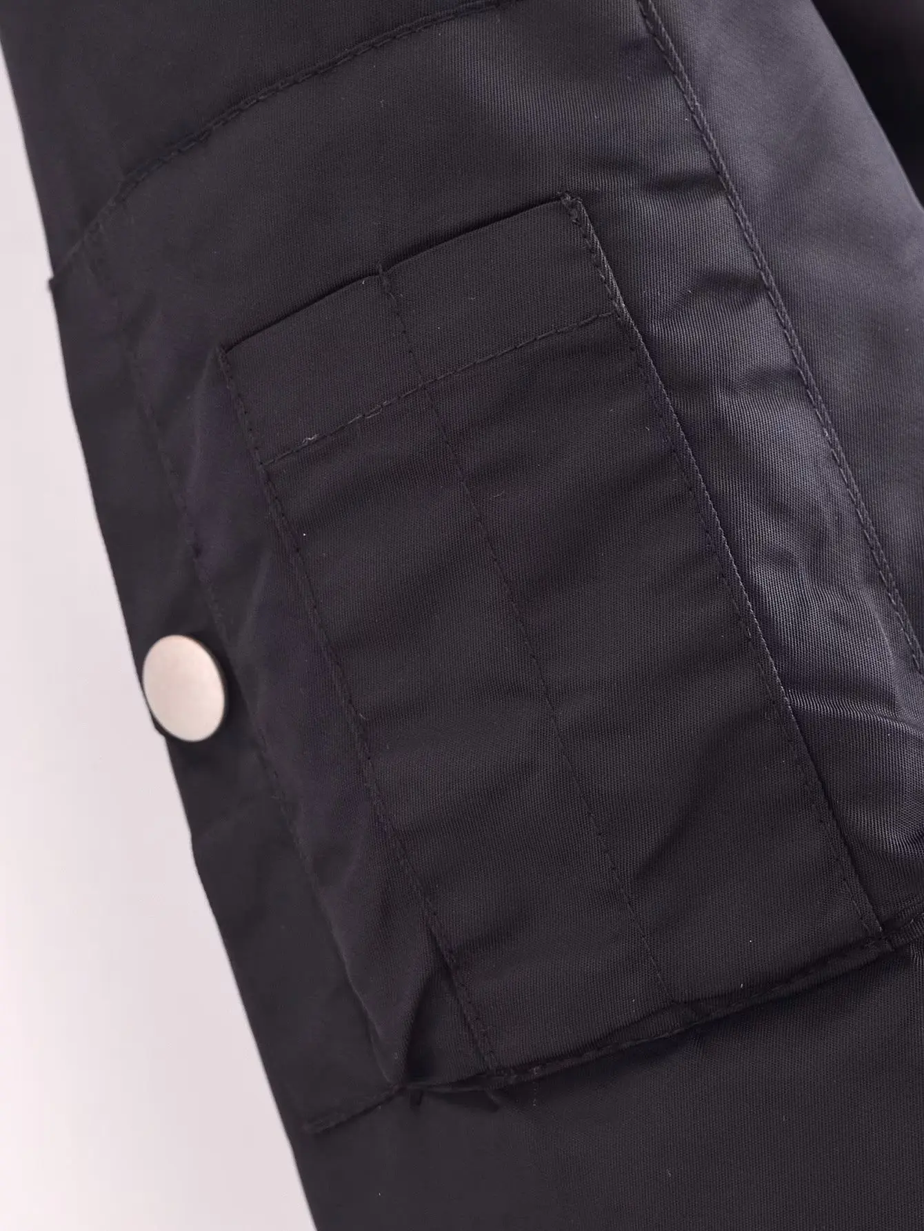 Withered High Street Zipper Bomber Jacket Coat Fashionable Loose Short Winter Coat Women