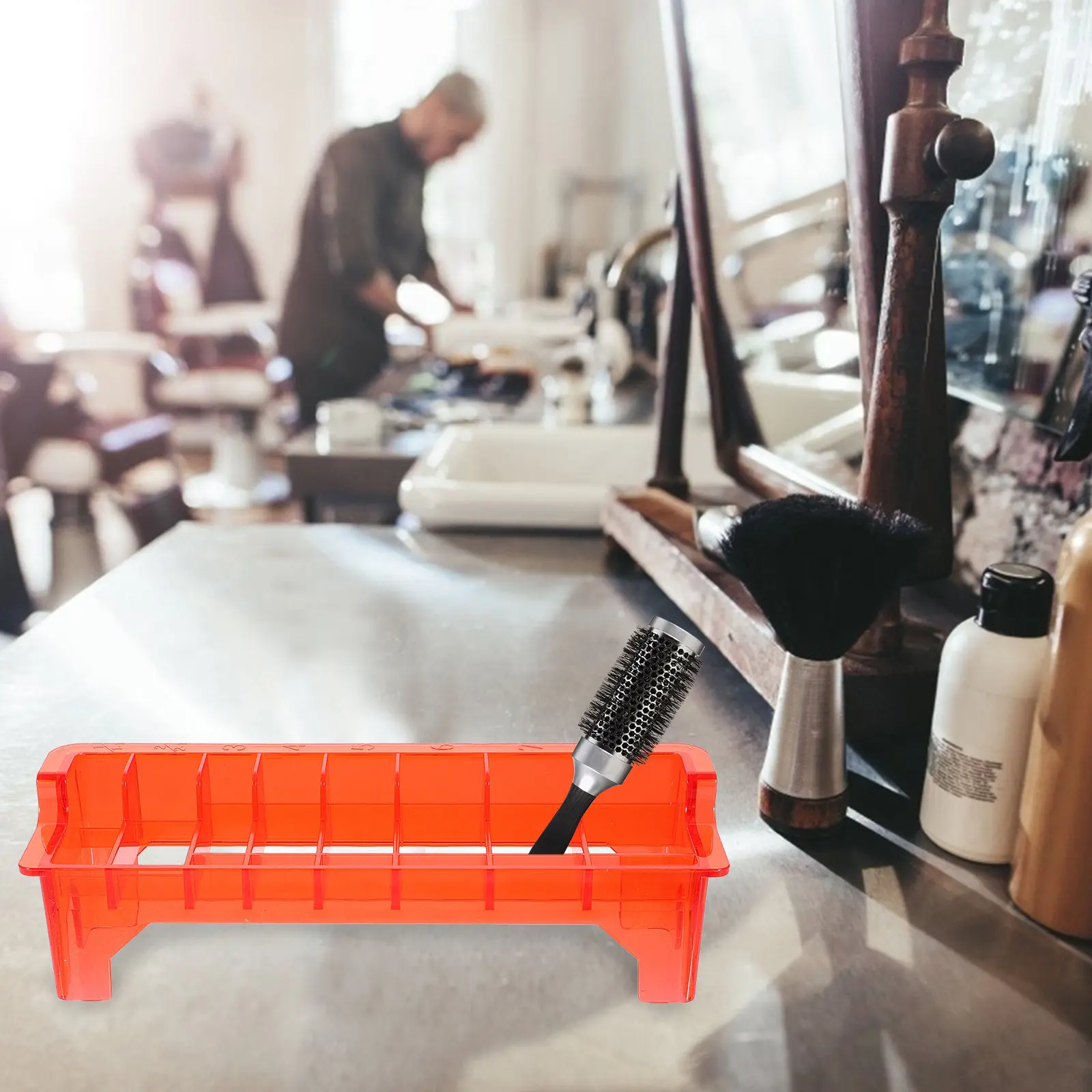 클리퍼 가드 홀더 대용량 빗 정리함 이발 도구 보관함 미용사 용품 정리함