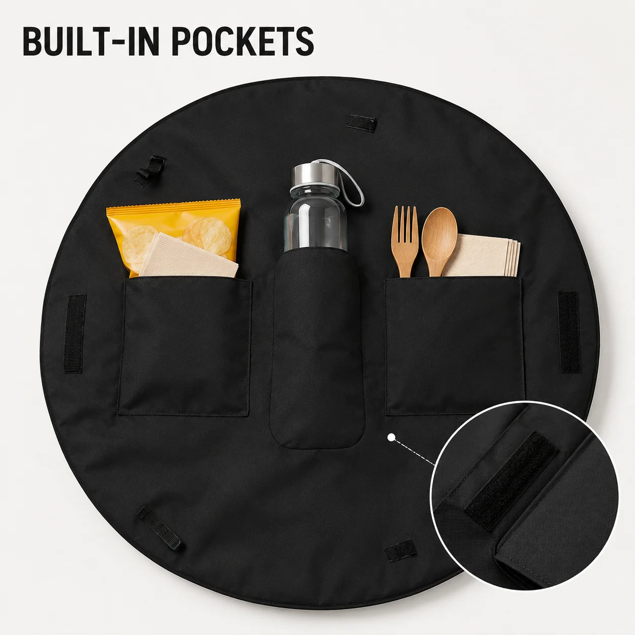 Spacious Foldable Travel Organizer Bag - Durable, Lightweight & Waterproof with Picnic Mat