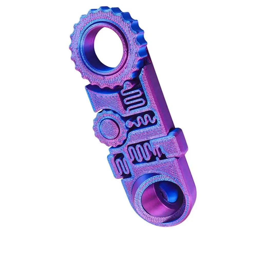 5-in-1 Fingertip Gyro Mechanical 3D Printing Spinning Top Hand Spinner Gearwheel 360° Roatating PLA Spring Gear Chain Gyroscope