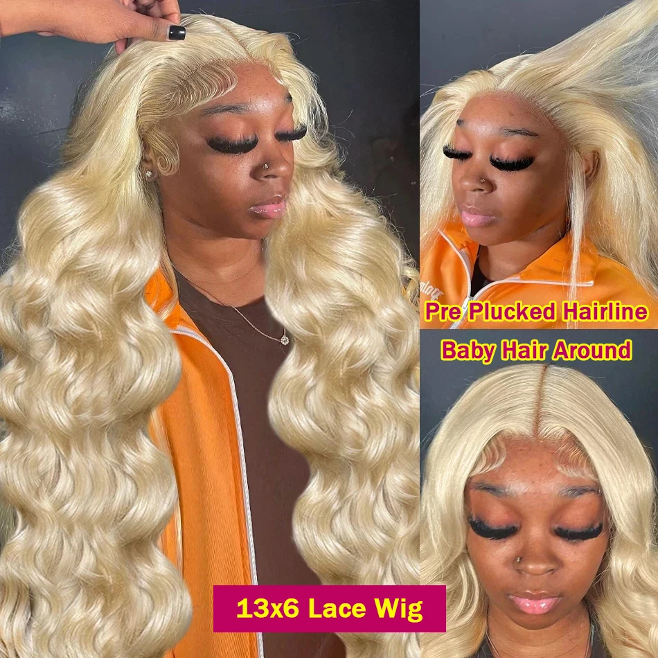 Body Wave Color HD 613 Blonde 250% 13X4 13x6 Lace Front Human Hair Wigs 5x5 Closure Wigs For Women 30 40 Inch human hair wig,lace front wig,human hair wigs,front lace wig