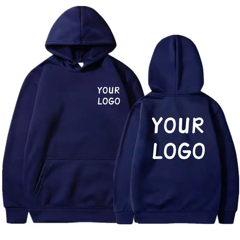 DIY Custom Your Brand LOGO  Men Women Casual Hoodie  Top Solid Color Pullover Street Personality Sweatshirt Custom Gifts - Image 14