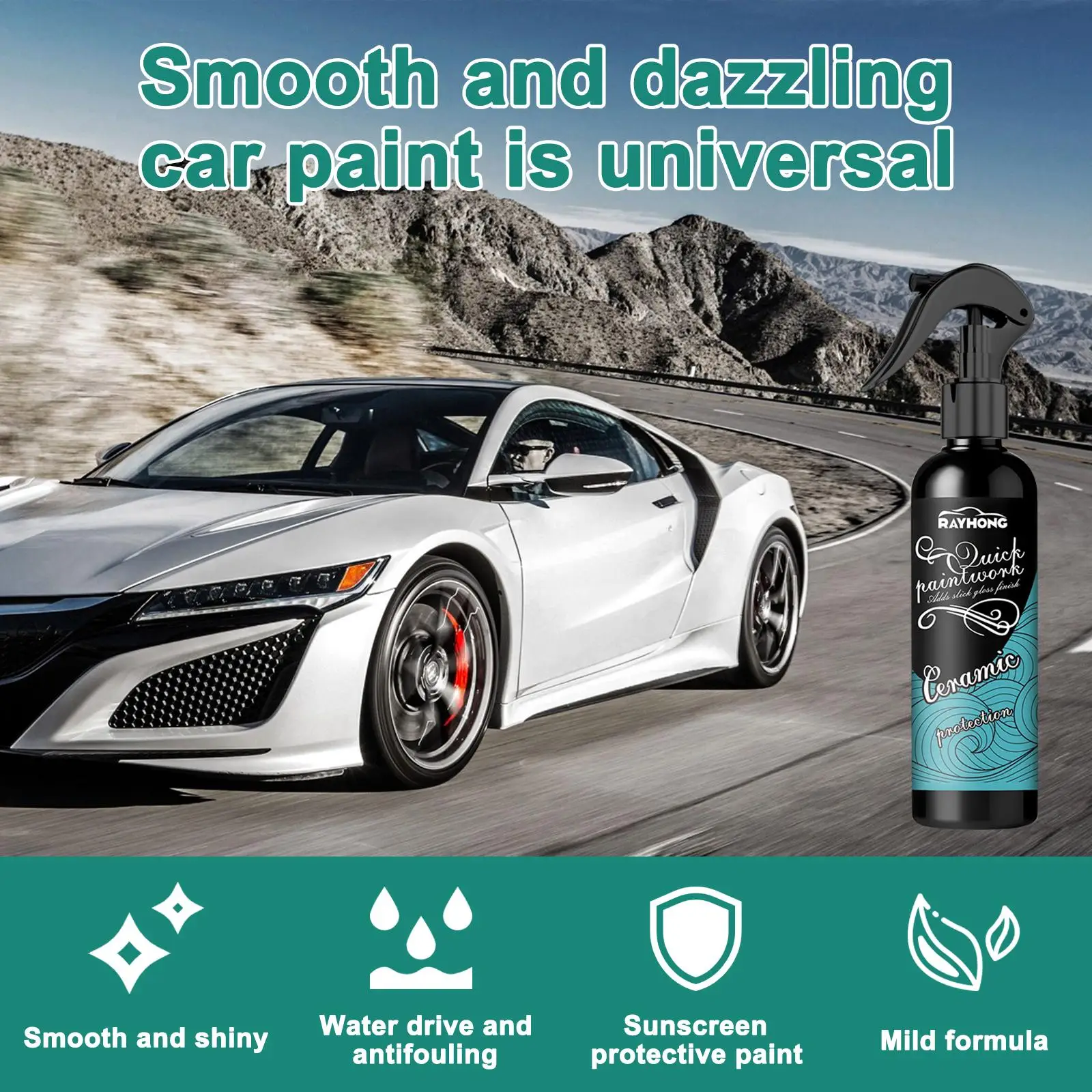 

Spray Ceramic Car Coating Sealant Nano Hydrophobic Glass Polishing Coating Care Coating Plated Paint Liquid Crystal Anti-fo U6Z7