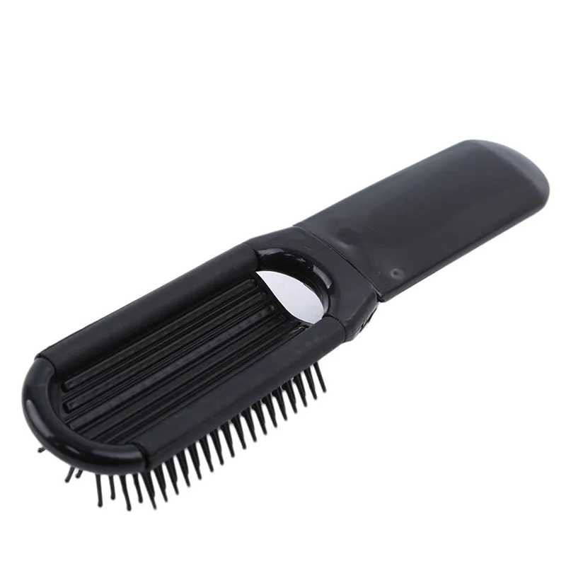 Plastic Folding Comb Portable Makeup Mirror Comb Foldable Massag Girl Bangs Fashionable Convenient  Carry On Bag Comb 2