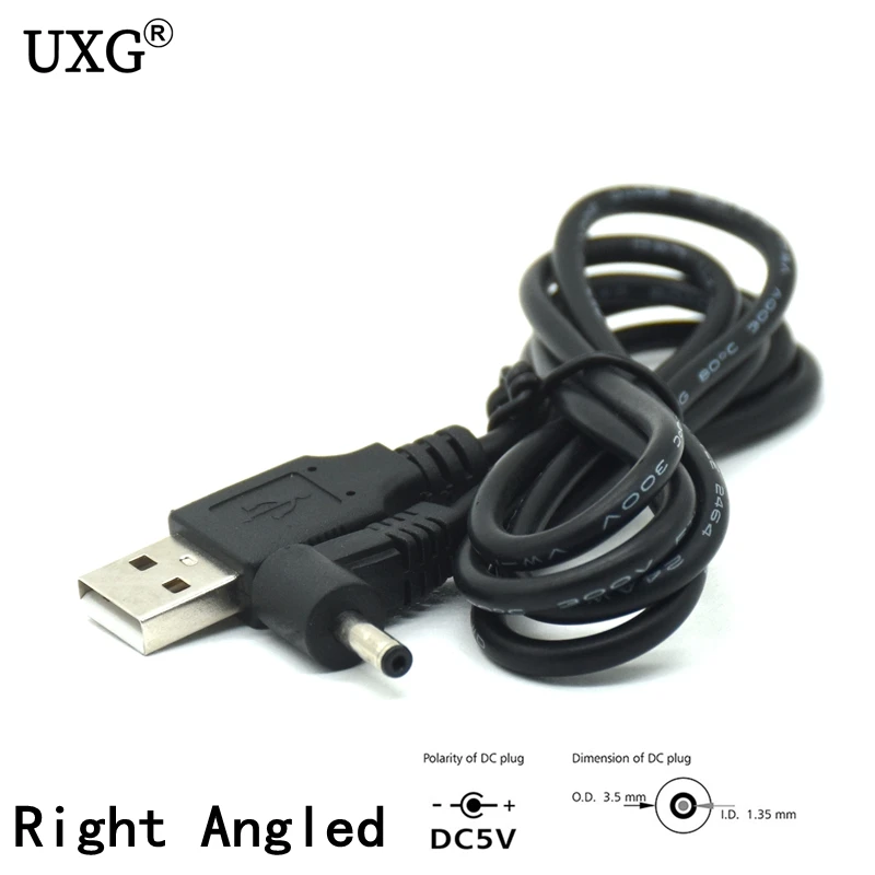USB To DC Charging Cable USB A Male To Jack Connector 5V