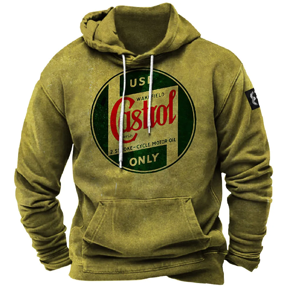 

Pullover Casual Hoode Men's Social Y2k Sweater Vintage Racing Print Street Hoodie Sweatshirt Winter Long Sleeve Oversized Hoodie