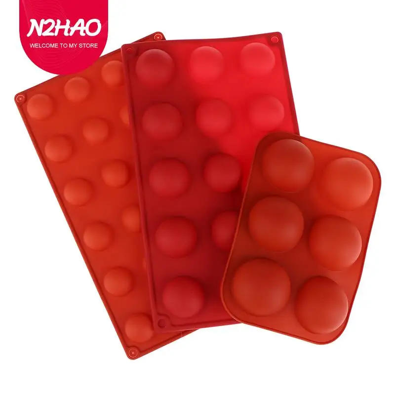 

3D Round Half Sphere Silicone Mold For Cake DIY Baking Chocolate Eco-Friendly Cake Mold
