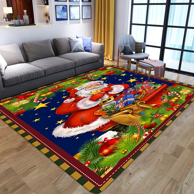  Christmas Area Rugs for Living Room, Large Indoor