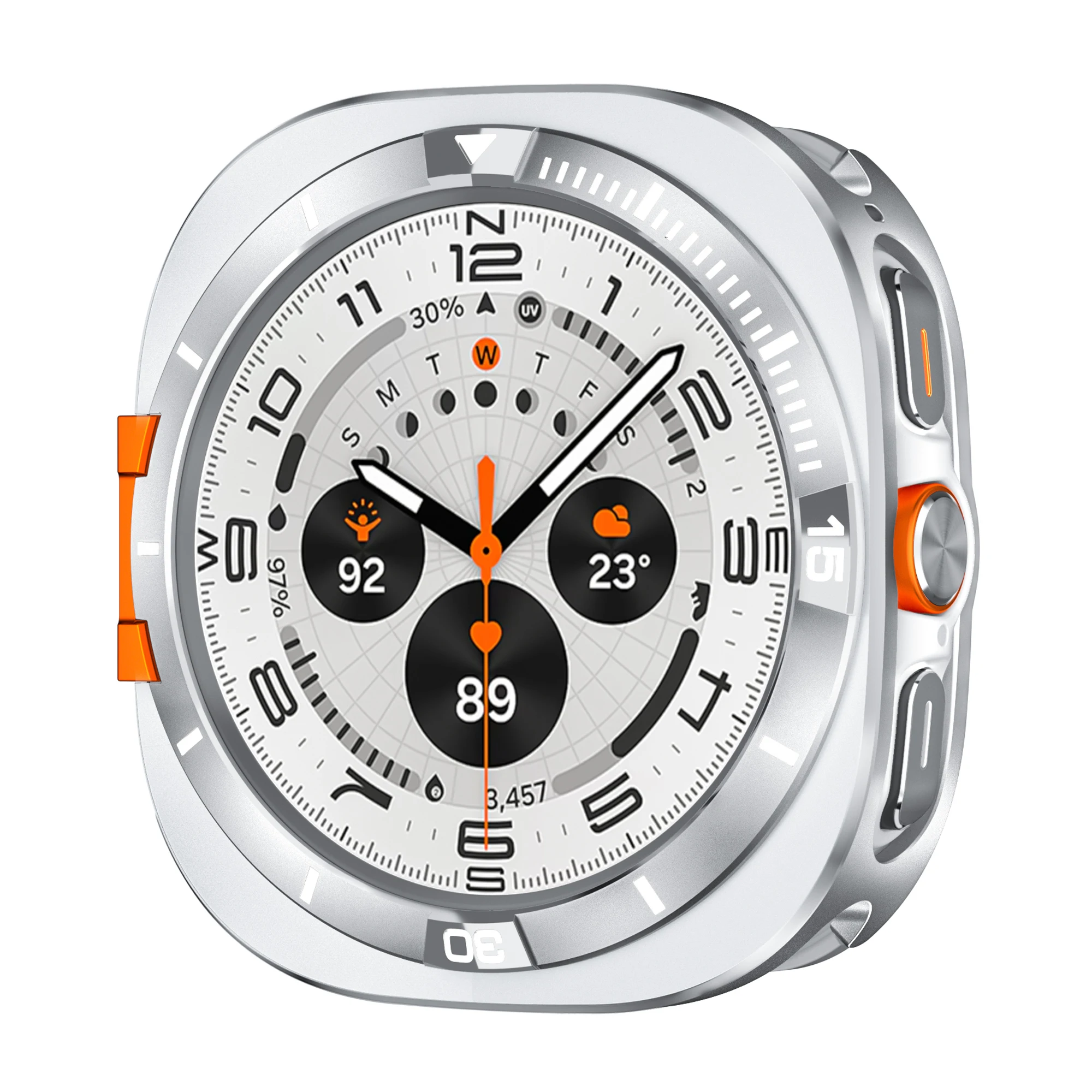 Premium Metal Protective Alloy Case for Galaxy Watch 47mm - Ultra Durable Bumper Cover