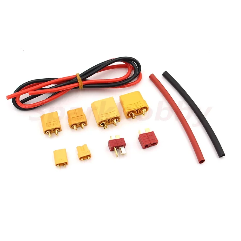 커넥터 DIY BOX (XT30 / XT60 /XT90 / T-플러그/실리콘 와이어) RC FPV 드론용 남성 여성 키트 자동차 Lipo 배터리 액세서리