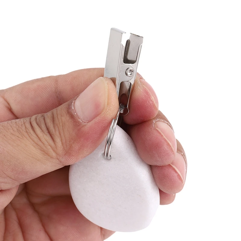 8Pcs Tablecloth Weights Teardrop Table Cover Weights Metal Clip Tablecloth Pendant Stone Table Hangers