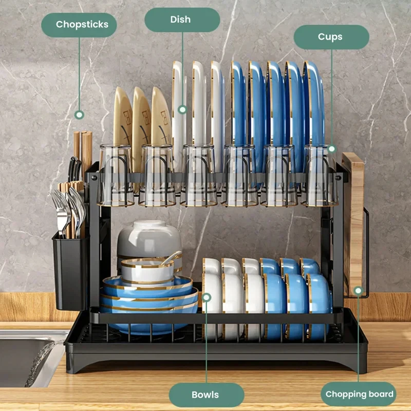 2-Tier Dish Drying Rack 3